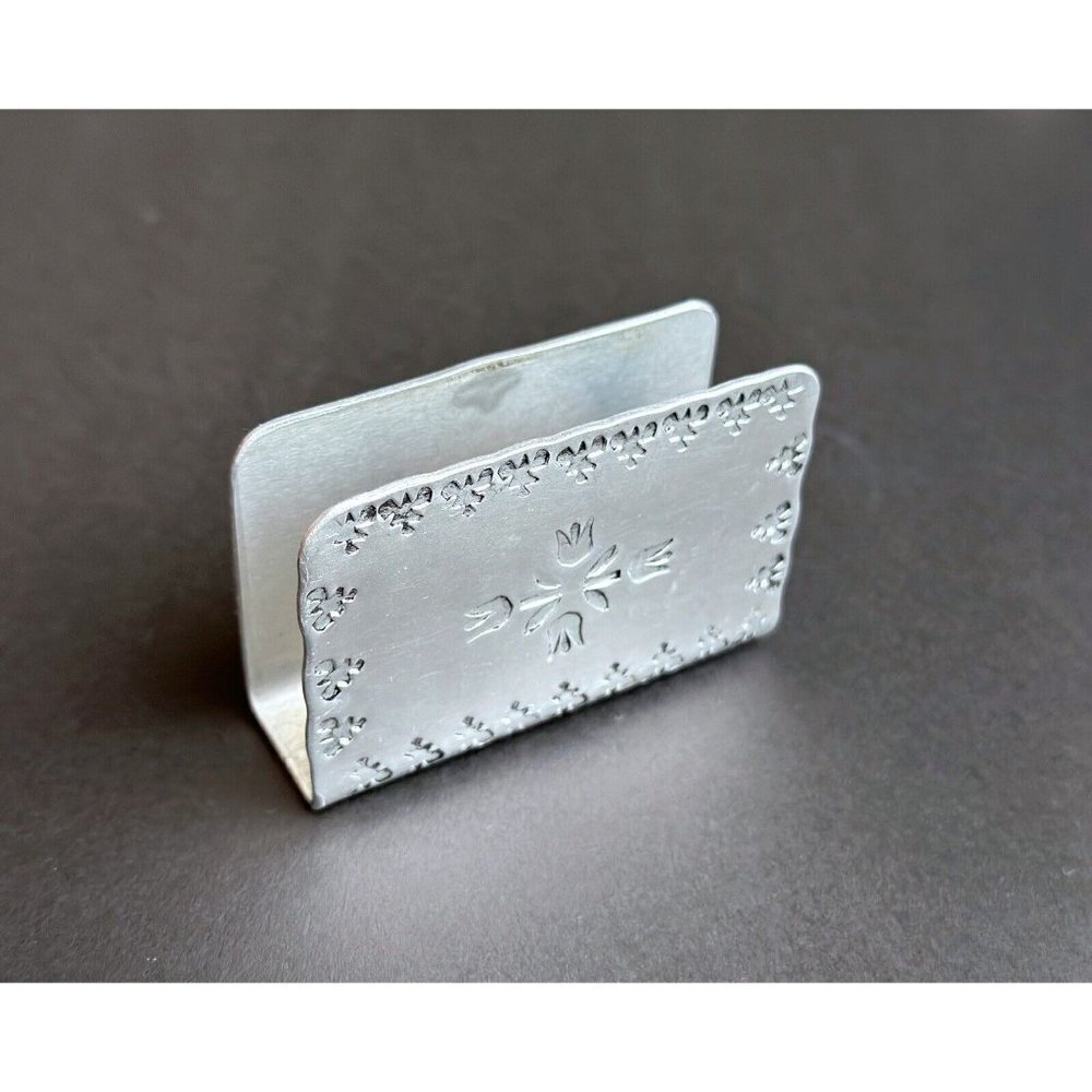 Vintage Silver Tone “MANN MADE” Holder